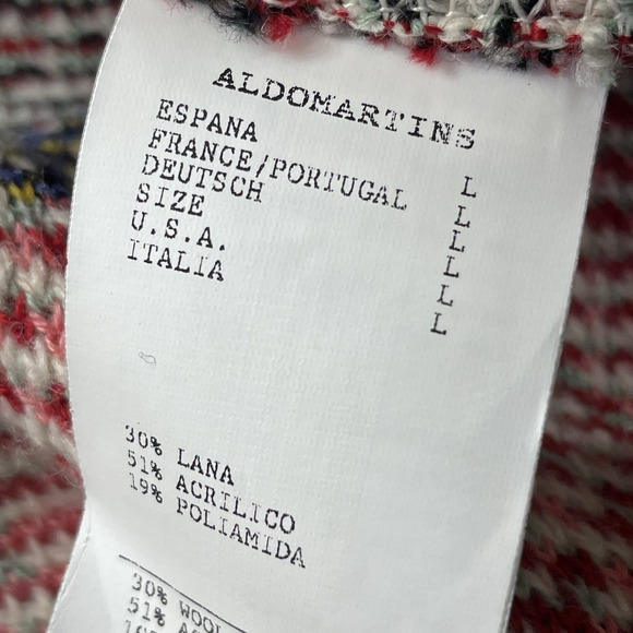 Anthropologie Aldo Martins Sweater Coat womens Fair Isle Long Knit Hoodie Duster - Picture 11 of 14